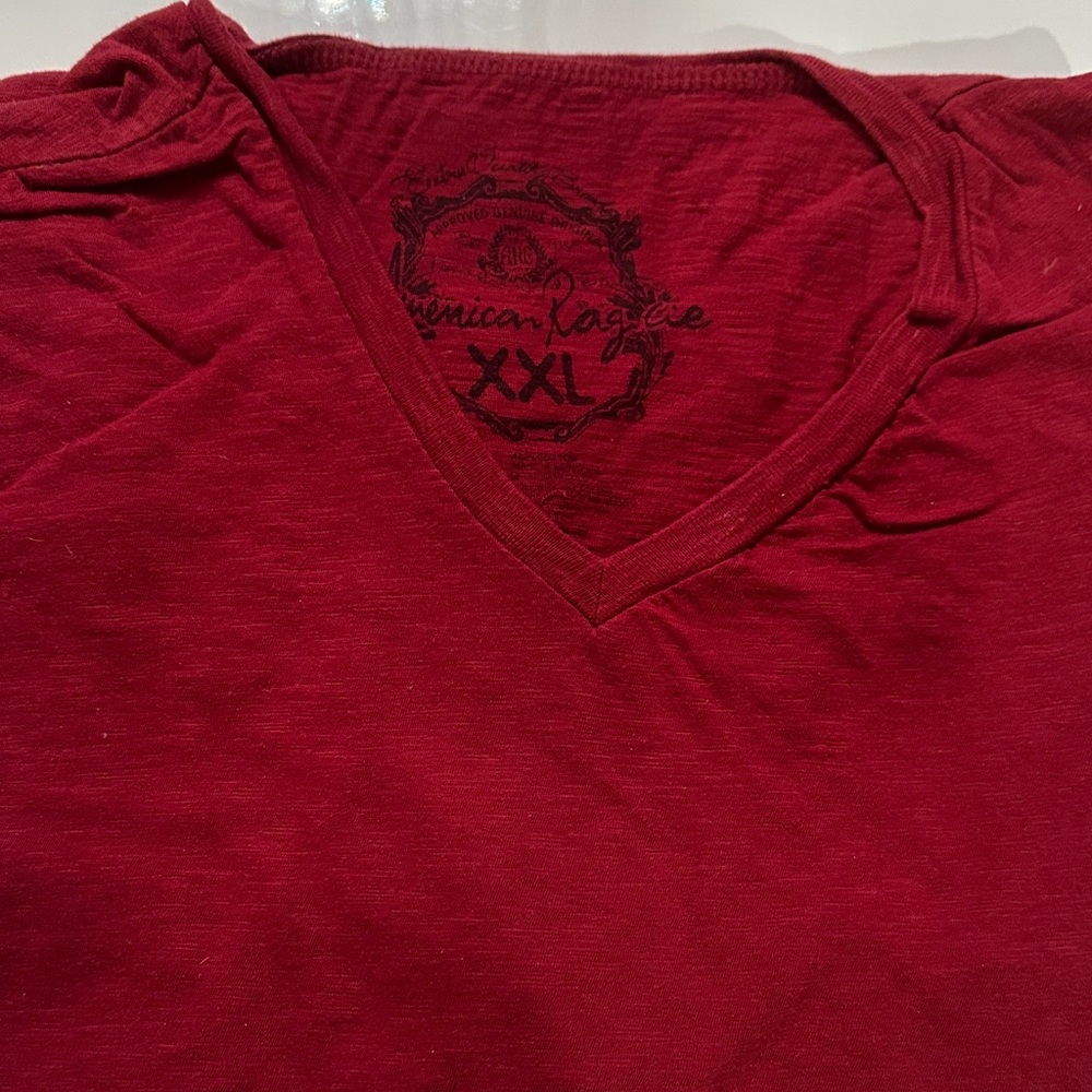 American Rag Deep Red V-Neck Tee